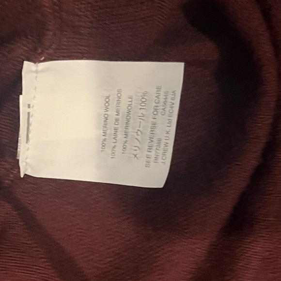 J.Crew V-Neck Burgundy Sweater - Size Small - Picture 6 of 6